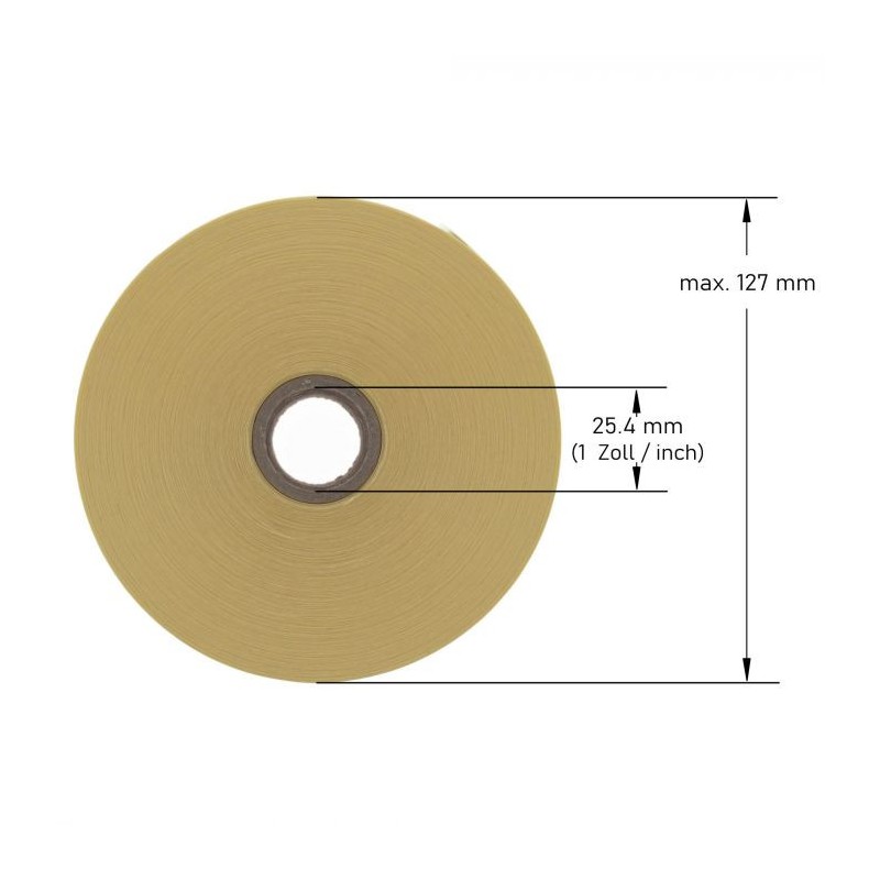 Etiquettes adhésives en rouleau 120x90mm papier mat blanc