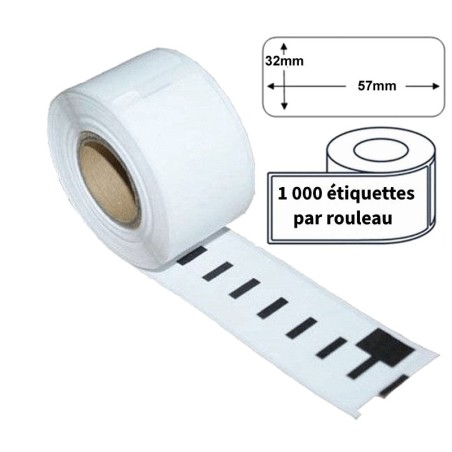 Étiquettes Compatibles Dymo 11354 - 57 x 32mm