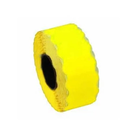 Etiquettes prix 22 x 12 jaune fluo - Boite de 50 rouleaux - Sato EP22F-002P